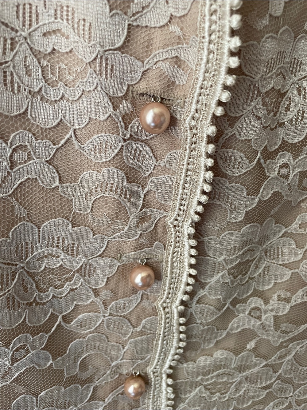 VTG DAVID ROSE LACE MOTB DRESS - Picture 7 of 17